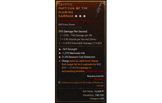 Legendary Polearm[*21 RCR | *363 STR | *1370 Life]