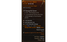 Legendary Dagger[*75 DMG_Vulnerable | *182 DEX | *685 Life]