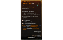 Legendary Dagger[*75 DMG_Vulnerable | *182 DEX | *685 Life]