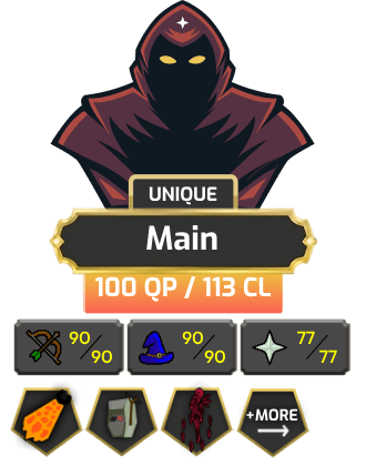 Main | TTL: 1475 | CL: 113 | QP: 100 [Defender, Fire Cape, MA1 & MA2, Ava's, DT1, SOTE + MORE!]