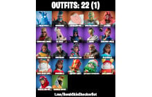 UNIQUE - Omegarok, Peter Griffin [22 Skins, 24 Axes, 19 Emotes, 24 Gliders and MORE!]