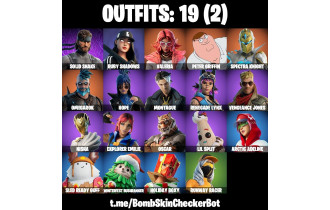 UNIQUE - Peter Griffin,  Valeria [19 Skins, 28 Axes, 30 Emotes, 28 Gliders and MORE!]