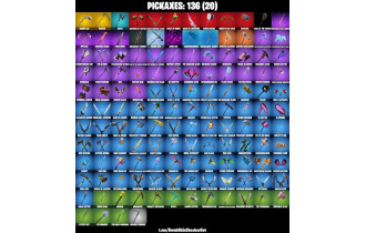 UNIQUE - Fishtick World Cup [154 Skins, 1000 Vbucks, 136 Axes, 140 Emotes, 123 Gliders and MORE!]