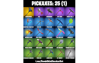 UNIQUE - The Reaper, Axehammer [26 Skins, 1600 Vbucks, 25 Axes, 28 Emotes, 25 Gliders and MORE!]