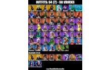 UNIQUE - IKONIK, Glow [54 Skins, 50 Vbucks, 49 Axes, 70 Emotes, 47 Gliders and MORE!]