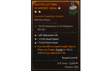 Legendary Amulet[*15 ATKSPD | *72.6 TA | *685 Life]