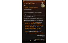 Legendary Amulet[Rogue | *3 WeaponMastery | *15 ATKSPD | 50 FR]