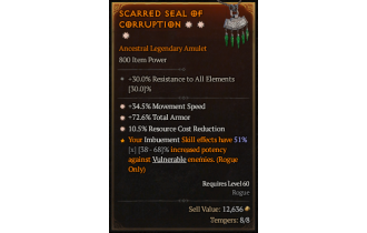 Legendary Amulet[*34.5 MS | *72.6 TA | *10.5 RCR]