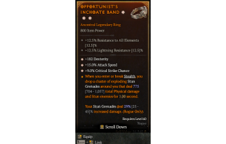 Legendary Ring[*9 Crit | *15 ATKSPD | *182 DEX]