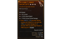 Legendary Gloves[*15 ATKSPD | *75 DMG_Crit | *352 Armor]