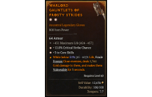 Legendary Gloves[*3 CoreSkills | *12 Crit | 431 Life]