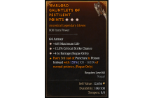 Legendary Gloves[Barrage | *4 Barrage | *12 Crit | *685 Life]