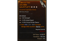 Legendary Gloves[*12 Crit | *15 ATKSPD | *182 STR]