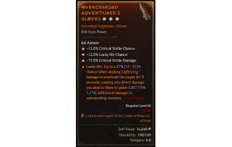 Legendary Gloves[*12 Crit | *12 LHC | *75 DMG_Crit]