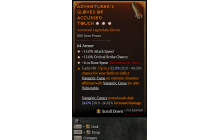 Legendary Gloves[BoneSpear | *4 BoneSpear | *12 Crit | *15 ATKSPD]