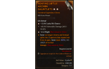 Legendary Gloves[Blight | *4 Blight | *12 LHC | 48 DMG_Vulnerable]