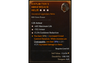 Legendary Helm[*13.2 CDR | *352 Armor | *685 Life]