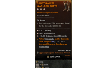 Legendary Boots[*18 ResistAll | *182 DEX | *685 Life]