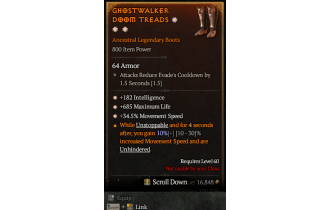 Legendary Boots[*34.5 MS | *182 INT | *685 Life]