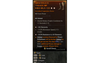 Legendary Boots[*18 ResistAll | *182 DEX | 19 MS]