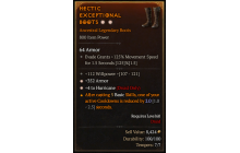 Legendary Boots[Druid | *4 Hurricane | *352 Armor | 112 WP]