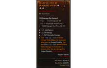 Legendary One-Handed Axe[*75 DMG_Vulnerable | *52.5 DMG | *182 INT]