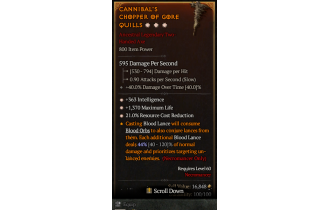 Legendary Two-Handed Axe[*21 RCR | *363 INT | *1370 Life]