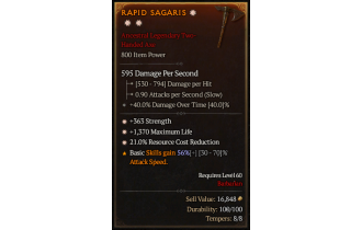 Legendary Two-Handed Axe[*21 RCR | *363 STR | *1370 Life]