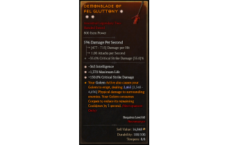 Legendary Two-Handed Sword[*150 DMG_Crit | *363 INT | *1370 Life]