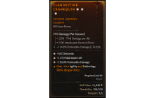 Legendary Crossbow[*150 DMG_Vulnerable | *363 DEX | *1370 Life]