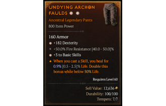 Legendary Pants[*3 BasicSkills | *182 DEX]