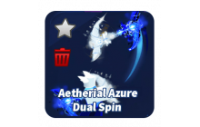 Aetherial Azure Dual Spin (Emote) [Blade Ball]