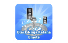 Black Ninja Katana Emote [Blade Ball]