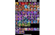 UNIQUE - Spider Gwen Stacy, Hulk [61 Skins, 100 Vbucks, 67 Axes, 78 Emotes, 65 Gliders and MORE!]