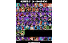 UNIQUE - Slim Shady [51 Skins, 100 Vbucks, 61 Axes, 66 Emotes, 51 Gliders and MORE!]