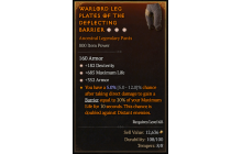 Legendary Pants[*352 Armor | *182 DEX | *685 Life]