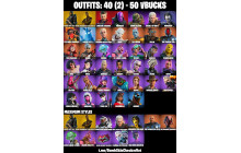 UNIQUE - Master Chief Matte Black [40 Skins, 50 Vbucks, 45 Axes, 29 Emotes, 43 Gliders and MORE!]