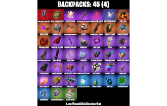 UNIQUE - Master Chief Matte Black [40 Skins, 50 Vbucks, 45 Axes, 29 Emotes, 43 Gliders and MORE!]