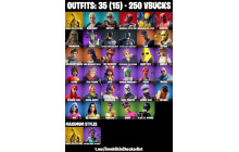 UNIQUE - Chewbacca, Batman Comic Book Outfit  [35 Skins, 250 Vbucks, 23 Axes, 43 Emotes, 24 Gliders and MORE!]