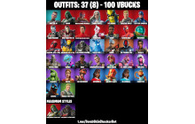 UNIQUE - Doom,  Iron Man MK 45 [37 Skins, 100 Vbucks, 41 Axes, 36 Emotes, 36 Gliders and MORE!]