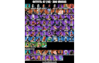 UNIQUE - Wolf Pack Trooper, Clone Trooper [67 Skins, 300 Vbucks, 64 Axes, 54 Emotes, 49 Gliders and MORE!]