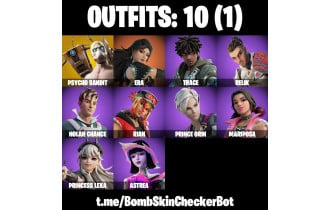 UNIQUE - Psycho Bandit , Era [10 Skins, 11 Axes, 6 Emotes, 9 Gliders and MORE!]