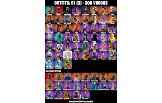 UNIQUE - Mandalorian [51 Skins, 300 Vbucks, 71 Axes, 79 Emotes, 74 Gliders and MORE!]