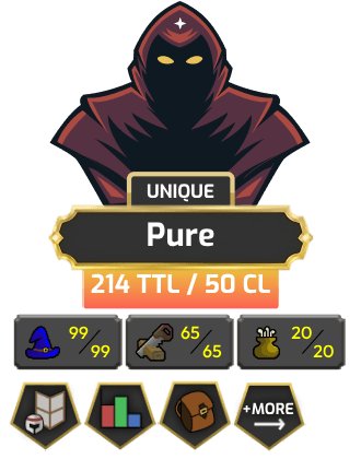 Pure - 1 DEF | TTL: 214 | CL: 50 [99 MAGE + MORE!]