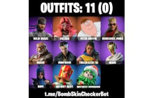 UNIQUE - Peter Griffin, Valeria [11 Skins, 9 Axes, 14 Emotes, 11 Gliders and MORE!]