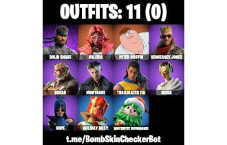 UNIQUE - Peter Griffin, Valeria [11 Skins, 9 Axes, 14 Emotes, 11 Gliders and MORE!]