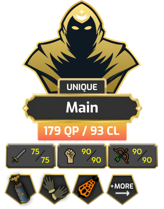 Main | Pure - Zerker | TTL: 1258 | CL: 93 | QP: 179 [Dizana's Quiver, B Gloves, Defender, Infernal, Void, Torso + MORE!]