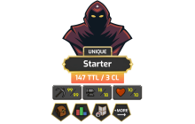 Starter | Pure - 1 DEF | Ironman - HCIM | Skiller | TTL: 147 | CL: 3 [99 MINING + MORE!]