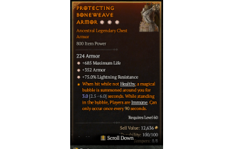 Legendary Chest Armor[*352 Armor | *685 Life]