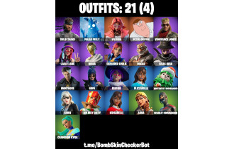 UNIQUE - Peter Griffin , Valeria [21 Skins, 24 Axes, 26 Emotes, 15 Gliders and MORE!]